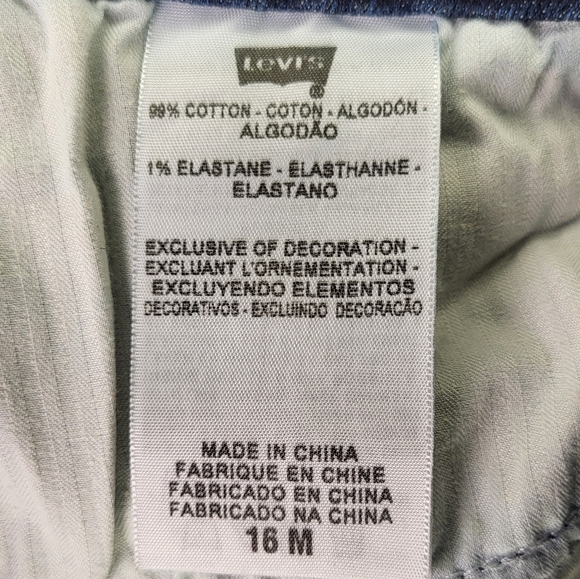 Levi's Slight Curve Classic Bootcut Denim Jeans size 33/16W - Picture 6 of 7